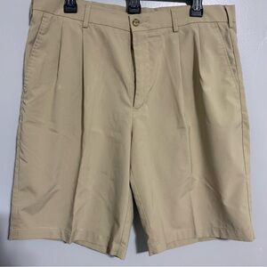 Pro Tour Golf Shorts Men‎ Cool Play Brown Chino Flat Front Pockets Size 34/9 In